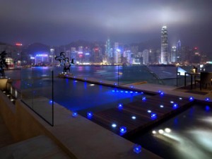 Infinity pool at Intercontinental's Presidential suite. Pix courtesy of Intercontinental Hong Kong.